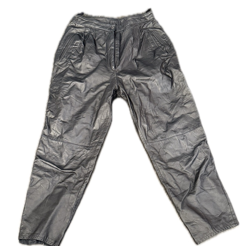 Vintage Leather Black Pants